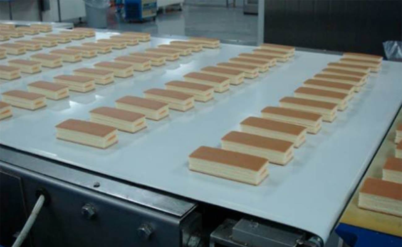 PU1.5MM白色輸送帶蛋糕輸送