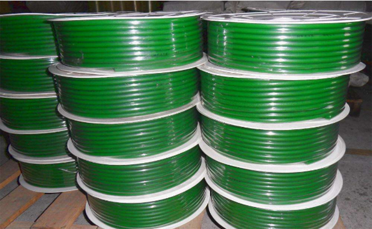 綠色光面聚氨酯圓帶