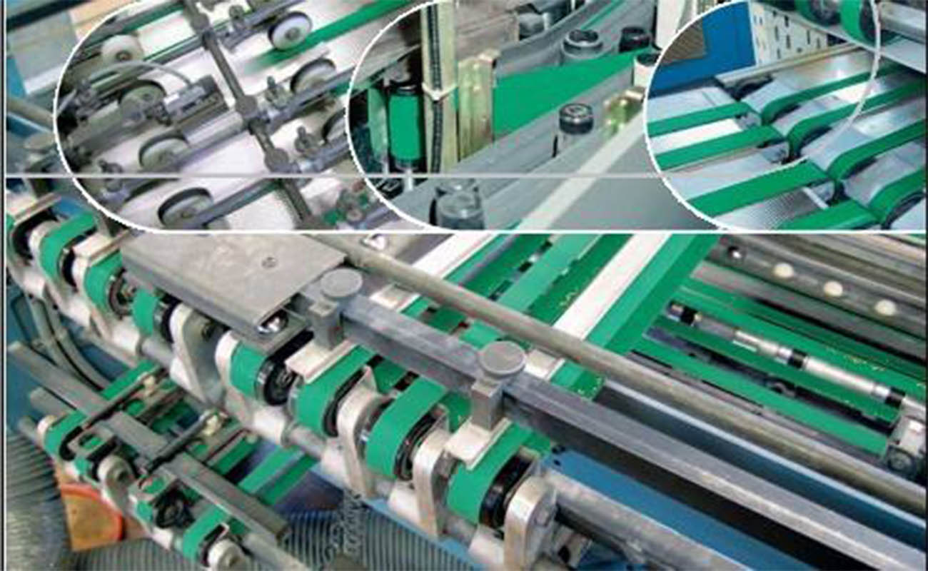 紙類(lèi)印刷分切包裝彈性輸送帶